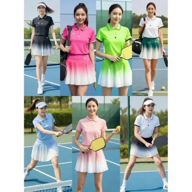 Bộ thể thao nữ cao cấp, váy áo cổ lệch Pick - Golf tennis, giá 240.667₫