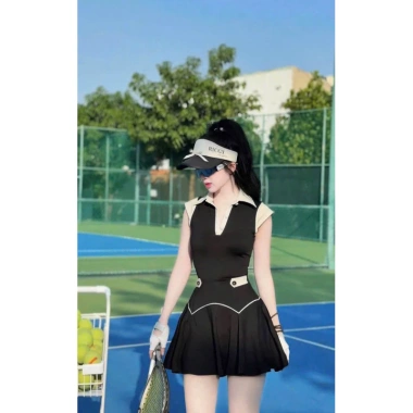 Bộ Thể Thao Nữ Cổ Nhật Pickleball - Tôn Dáng, Đa Dụng Golf, Tennis Giá 419.000₫