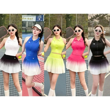 Bộ thể thao nữ Pickleball Golf Tennis - Áo mút đúc cao cấp, giá ưu đãi 255k