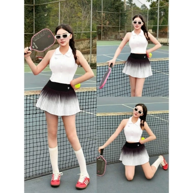 Bộ thể thao nữ Pickleball Golf Tennis - Áo mút đúc cao cấp, giá ưu đãi 255k