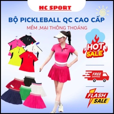 Bộ thể thao nữ Pickleball - Váy áo tennis, golf, cầu lông, QC cao cấp, 299.000₫