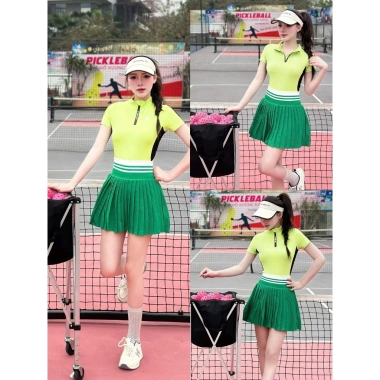 Bộ thể thao nữ Pickleball - Váy áo tennis, golf, cầu lông, QC cao cấp, 299.000₫