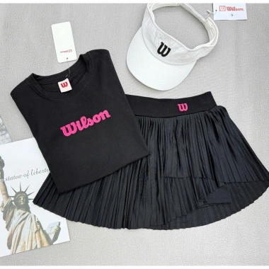 Bộ thể thao nữ Pickleball WIL.SON croptop cộc tay - Váy áo Golf Tennis, giá ưu đãi 389.000₫ 6