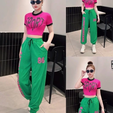 Bộ Thể Thao Zumba Gym Aerobic Quần 86 Chất Gió + Áo Thun Sport Giá Chỉ 149.000₫ 4