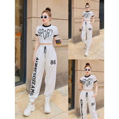 Bộ thể thao Zumba Gym - Quần chất giò 86cm + Áo thun thoáng mát, chỉ 219.000₫ 8