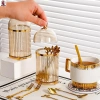 Bộ Thìa Cà Phê, Nĩa Tráng Miệng & Giá Đỡ Đồ Ăn Đa Năng cho Quầy Cà Phê