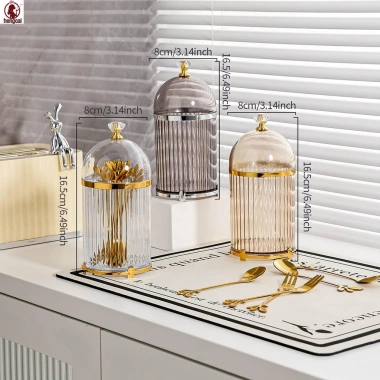 Bộ Thìa Cà Phê, Nĩa Tráng Miệng & Giá Đỡ Đồ Ăn Đa Năng cho Quầy Cà Phê