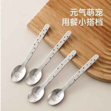 Bộ Thìa Inox FaSoLa Tay Cầm Dài, Không Gỉ, Dành cho Gia Đình - Thìa Trưởng Thành & Trẻ Em, Giá 103k