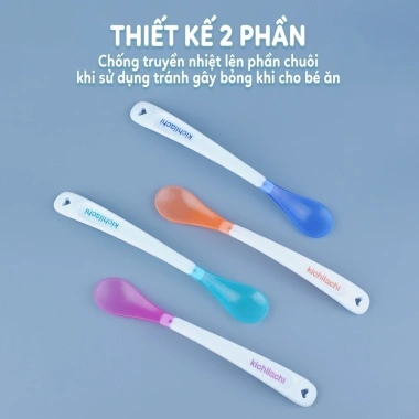 Bộ Thìa Mềm Báo Nóng Kichilachi cho Bé Ăn Dặm Giá ưu đãi 30.000đ Uni Baby