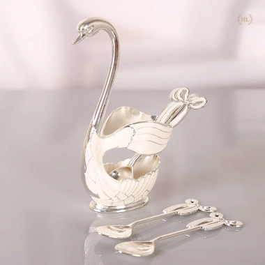 Bộ thìa nĩa thiên nga hợp kim mạ vàng PVD đính đá Sawaski - Combo ưu đãi 150.000 VND 9 Bộ thìa nĩa thiên nga hợp kim mạ vàng PVD đính đá Sawaski - Combo ưu đãi 150.000 VND 9