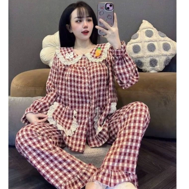 Bộ Thỏ Cà Rốt Kẻ Caro MS A18 - Giá ưu đãi 128.000 VND, phù hợp cho bé