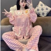 Bộ Thỏ Cà Rốt Kẻ Caro MS A18 - Giá ưu đãi 128.000 VND, phù hợp cho bé 8