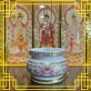 Bộ Thờ Cúng Hoa Tiết Hoa Sen Hồng Bằng 2.018 - Sứ Cao Cấp, Phật Giáo Tường Thuận 4