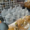 Bộ thố mứt tết thủy tinh + khay meka trong suốt tay cầm - Đựng hạt dưa, bánh kẹo, trang trí, 258.500₫ 7