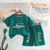 Bộ thời trang trẻ em mùa hè tay ngắn 2 món quần áo mỏng cho bé trai và bé gái - Giá 184.954 VND 3