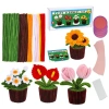 Bộ thủ công Chenilles làm hoa mini, vật liệu trang trí, hướng dẫn dự án, giá chỉ 371.800₫ 4