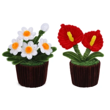 Bộ thủ công Chenilles làm hoa mini, vật liệu trang trí, hướng dẫn dự án, giá chỉ 371.800₫ 9