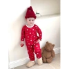 Bộ Thu Đông Bé Trai & Bé Gái Cotton Đỏ - Set Đồ Ngủ Tay Dài In Ngộ Nghĩnh (7-27kg) MBO17 7