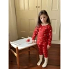 Bộ Thu Đông Bé Trai & Bé Gái Cotton Đỏ - Set Đồ Ngủ Tay Dài In Ngộ Nghĩnh (7-27kg) MBO17 10