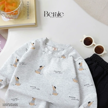 Bộ Thu Đông Bé Trai Bernie In Tràn Cún - Chất liệu cao cấp, mềm mại, giảm giá 272.600 VND 8 Bộ Thu Đông Bé Trai Bernie In Tràn Cún - Chất liệu cao cấp, mềm mại, giảm giá 272.600 VND 8