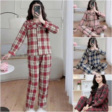 Bộ thu đông Bunnysky cổ sen vải dạ tay dài size 38‑63kg, xinh nhẹ, giảm giá 169.200₫