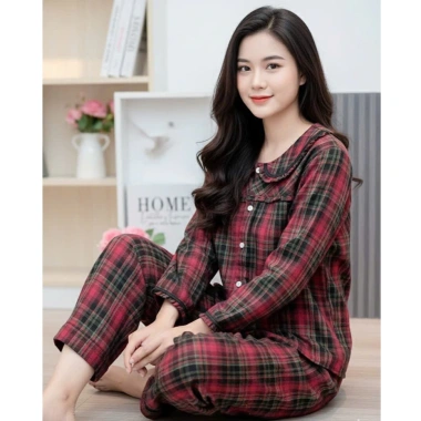 Bộ thu đông Bunnysky cổ sen vải dạ tay dài size 38‑63kg, xinh nhẹ, giảm giá 169.200₫