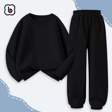 Bộ thu đông dài tay bé trai BabyloveGO – Set thun cotton basic 1-10 tuổi, 199,000₫