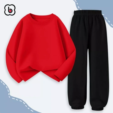 Bộ thu đông dài tay bé trai BabyloveGO – Set thun cotton basic 1-10 tuổi, 199,000₫