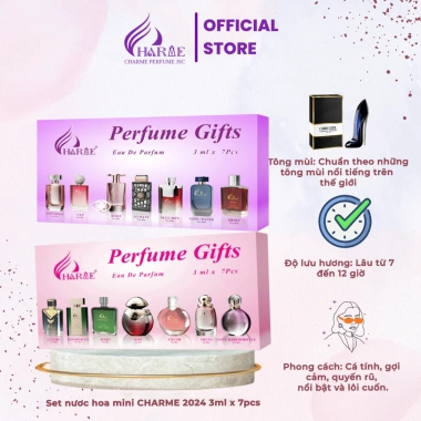 Bộ thử mùi nước hoa mini CHARME 3ml – Hương sang trọng, giảm giá còn 89.000₫