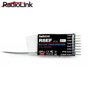 Bộ thu Radiolink R8EF R8FM R9DS 2.4GHz 8-9 Kênh S-Bus PPM PWM DSSS FHSS AT9 AT10 Đa Dạng RC Drone Car Boat Giá 333.300 VND 5
