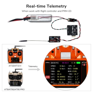 Bộ thu Radiolink R8EF R8FM R9DS 2.4GHz 8-9 Kênh S-Bus PPM PWM DSSS FHSS AT9 AT10 Đa Dạng RC Drone Car Boat Giá 333.300 VND 9