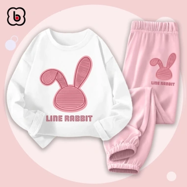 Bộ thun cotton dài tay BabyloveGO BDRB33 cho bé gái 10-35kg Giá ưu đãi 219k 2