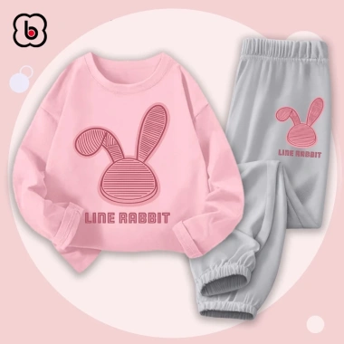 Bộ thun cotton dài tay BabyloveGO BDRB33 cho bé gái 10-35kg Giá ưu đãi 219k 3
