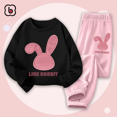 Bộ thun cotton dài tay BabyloveGO BDRB33 cho bé gái 10-35kg Giá ưu đãi 219k 4