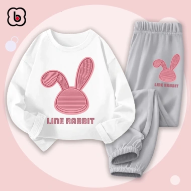 Bộ thun cotton dài tay BabyloveGO BDRB33 cho bé gái 10-35kg Giá ưu đãi 219k 5