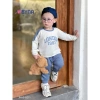 Bộ Thun Cotton Dài Tay Bé Trai London 1.983 Joeyna - Chất Cao Cấp, Mềm Mại, Size 8-23kg, Giá Ưu Đãi 230k