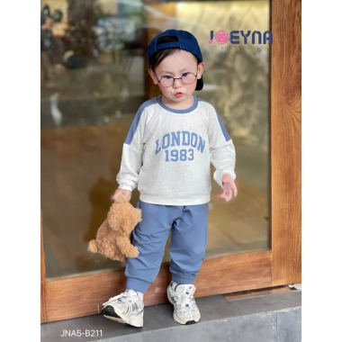 Bộ Thun Cotton Dài Tay Bé Trai London 1.983 Joeyna - Chất Cao Cấp, Mềm Mại, Size 8-23kg, Giá Ưu Đãi 230k 4 Bộ Thun Cotton Dài Tay Bé Trai London 1.983 Joeyna - Chất Cao Cấp, Mềm Mại, Size 8-23kg, Giá Ưu Đãi 230k 4