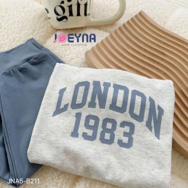 Bộ Thun Cotton Dài Tay Bé Trai London 1.983 Joeyna - Chất Cao Cấp, Mềm Mại, Size 8-23kg, Giá Ưu Đãi 230k