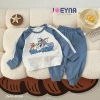 Bộ Thun Cotton Dài Tay Bé Trai Tom Vs Jerry Joeyna - Chất Lượng Cao, Mềm Mại, Size 8‑23kg Giá Ưu Đãi 249k