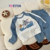 Bộ Thun Cotton Dài Tay Bé Trai Tom Vs Jerry Joeyna - Chất Lượng Cao, Mềm Mại, Size 8‑23kg Giá Ưu Đãi 249k 3