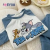 Bộ Thun Cotton Dài Tay Bé Trai Tom Vs Jerry Joeyna - Chất Lượng Cao, Mềm Mại, Size 8‑23kg Giá Ưu Đãi 249k 5