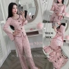 Bộ thun cotton dài tay chấm bi cao cấp mềm mại, mặc ngủ, đi chơi, du lịch - Giá chỉ 410k 5