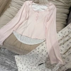Bộ thun cotton dài tay chấm bi cao cấp mềm mại, mặc ngủ, đi chơi, du lịch - Giá chỉ 410k 6