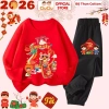 Bộ Thun Dài Tay Tết CIUCIU KID cho Bé Trai & Gái - Quần Áo Thu Đông Cotton Mềm 197k