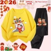 Bộ thun dài tay Tết Múa Lân 2.026 cho bé trai, bé gái CIUCIU KID cotton mềm 197k 5