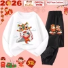 Bộ thun dài tay Tết Múa Lân 2.026 cho bé trai, bé gái CIUCIU KID cotton mềm 197k 6