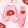 Bộ Thun Dài Tay Thu Đông Cờ Đỏ Sao Vàng CIUCIU cho Bé Trai Gái - Cotton Mềm Mại 197k 7