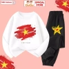 Bộ Thun Dài Tay Thu Đông Cờ Đỏ Sao Vàng CIUCIU cho Bé Trai Gái - Cotton Mềm Mại 197k 10