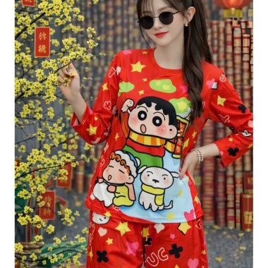 Bộ Thun Tăm Tay Dài Freesize 40-65Kg Mẫu Tết Hottrend - Quần Ống Rộng Giá ưu đãi 169k 6 Bộ Thun Tăm Tay Dài Freesize 40-65Kg Mẫu Tết Hottrend - Quần Ống Rộng Giá ưu đãi 169k 6