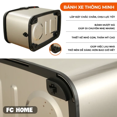 Bộ Thùng Lau Nhà BUNA Thép Không Gỉ 43x25x24cm và Bông Lau Tiện Lợi - Giá Ưu Đãi 7 Bộ Thùng Lau Nhà BUNA Thép Không Gỉ 43x25x24cm và Bông Lau Tiện Lợi - Giá Ưu Đãi 7